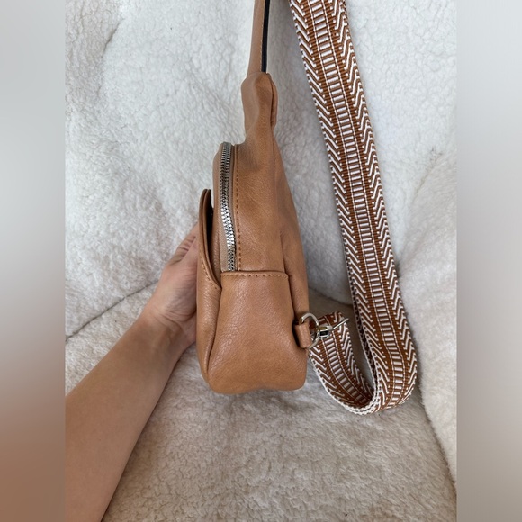 CLUCI Faux Leather Small Sling Bag Fashion Waist Packs with Guitar Strap Women’s - Picture 6 of 14